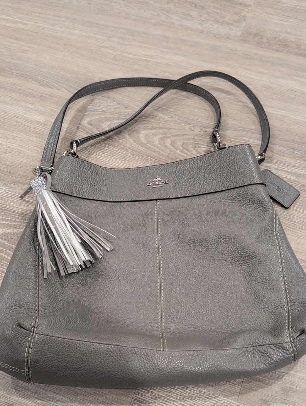 COACH Lexy Pebble Leather Shoulder Bag